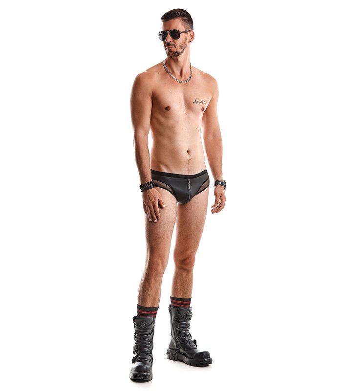 Herren Slip mit Reißverschluss und Tanga-Schnitt | Regnes Fetish Planet