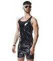 PVC Tank Top mit Regenbogen-Details | Regnes Fetish Planet PVC Tank Top mit Regenbogen-Details | Regnes Fetish Planet