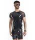 PVC Mesh T-Shirt mit Regenbogen-Patch für Herren | Regnes Fetish Planet