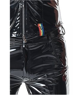 PVC Herren Weste mit vertikalen Nähten und Zipper | Regnes Fetish Planet PVC Herren Weste mit vertikalen Nähten und Zipper | Regnes Fetish Planet