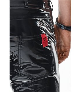 Herren PVC Shorts mit Metallring und Gürtelschlaufen | Regnes Fetish Planet Herren PVC Shorts mit Metallring und Gürtelschlaufen | Regnes Fetish Planet
