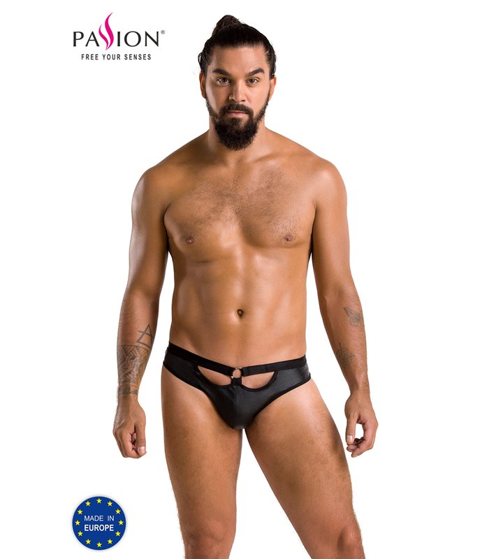 Männer Slip ouvert mit Metallring und Gummibändern | Passion Menswear