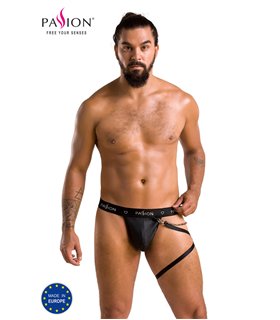 Männer String mit abnehmbarem Beinharness aus Kunstleder | Passion Menswear