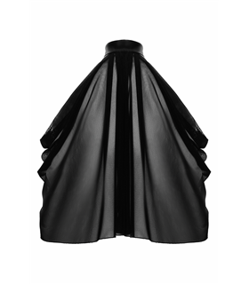 Transparenter Neckholder-Bolero mit Druckknöpfen | Noir Handmade