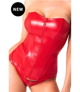 Trägerloses Corsagen-Top mit Reißverschluss | Noir Handmade