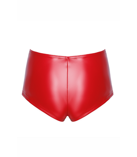 Wetlook High-Waist Shorts mit elastischem Schnitt | Noir Handmade