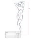 Netz-Catsuit transparent ouvert mit Spitzendetails | Passion
