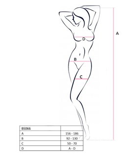 Netz-Catsuit transparent ouvert mit Spitzendetails | Passion