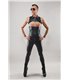 Crop Top mit Reißverschluss und perforiertem Wetlook-Einsatz | Regnes Fetish Planet