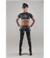Minirock aus Wetlook-Plissee mit Druckknöpfen | Regnes Fetish Planet Minirock aus Wetlook-Plissee mit Druckknöpfen | Regnes Fetish Planet