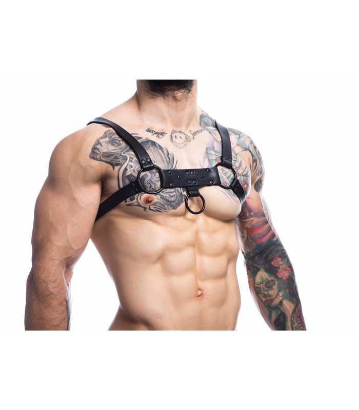 Herren-Harness mit Metallringen und verstellbaren Trägern | CUT4MEN