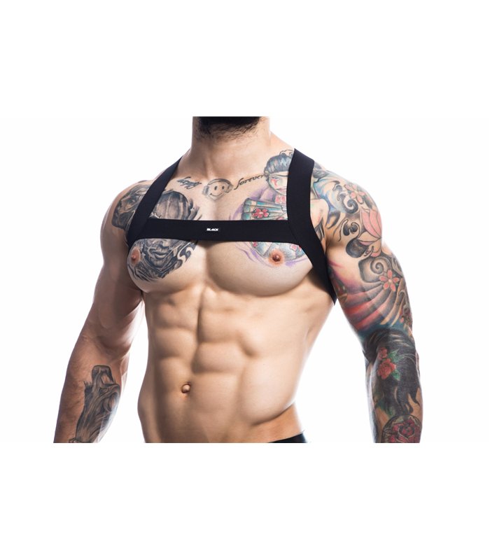 Herren-Geschirr mit gekreuzten Bändern und Front-Logo | CUT4MEN