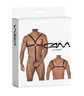 Männer Harness Gummiband Metallringe Körpergeschirr | CUT4MEN Männer Harness Gummiband Metallringe Körpergeschirr | CUT4MEN