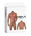 Männer Harness mit Metallringen und gummiertem Logo | CUT4MEN Männer Harness mit Metallringen und gummiertem Logo | CUT4MEN