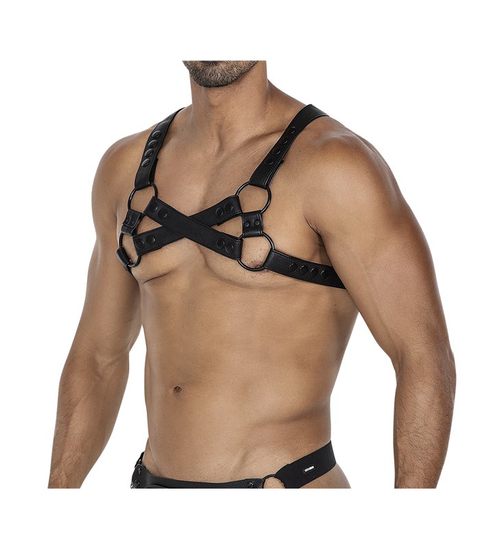 Männer Harness mit verstellbaren Druckknöpfen | CUT4MEN