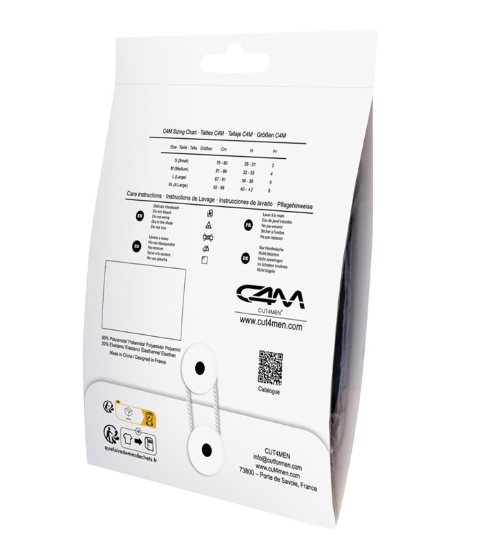 Herren-Tanga aus weicher Mikrofaser mit gummiertem Logo | CUT4MEN