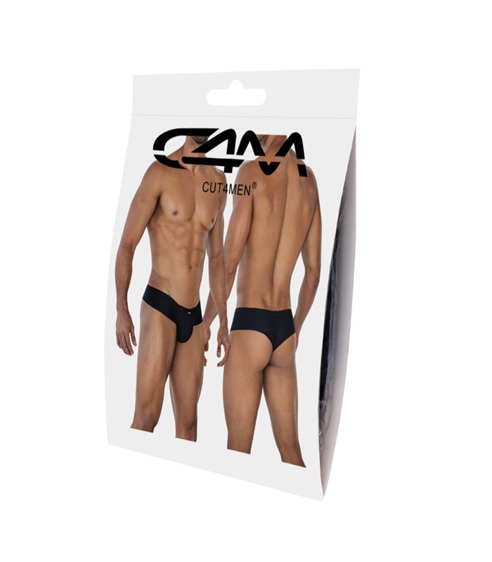 Herren-Slip mit gummiertem Logo | CUT4MEN