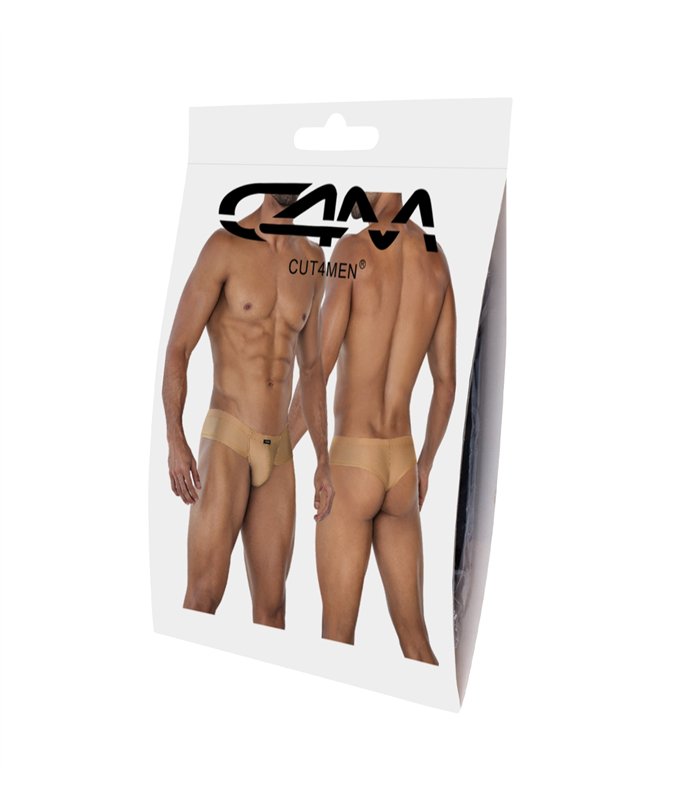 Männlicher Cheeky Brief aus weicher Mikrofaser mit Logoprint | CUT4MEN