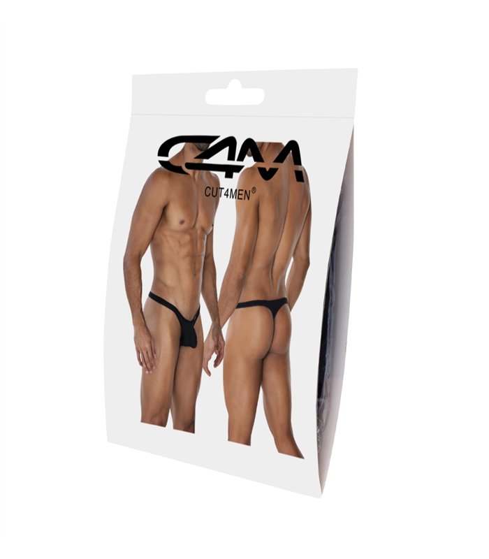 Low Rise String mit Frontpolster und Logo | CUT4MEN