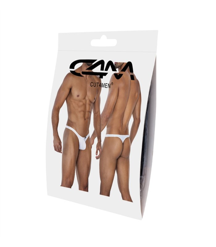 Herren Bulge String mit Logo-Akzent, ultrabequeme Mikrofaser | CUT4MEN