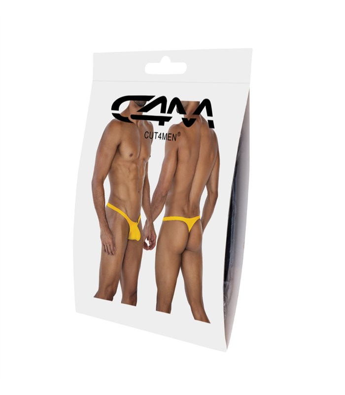 Herren Bulge String mit Mikrofaser-Stretch und Logoprägung | CUT4MEN