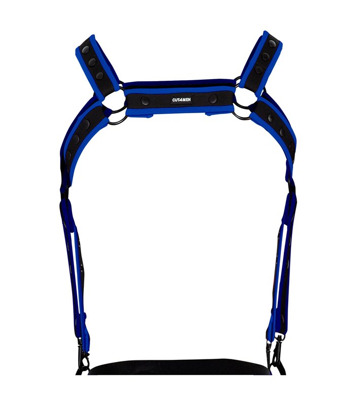Herren Harness Neopren Riemen Karabiner Metallringe | CUT4MEN