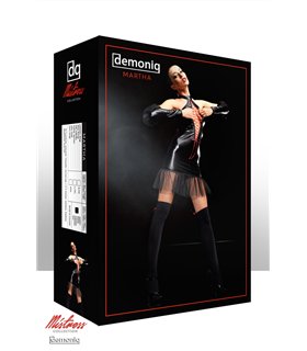 Wetlook-Minikleid Martha mit Tüll und Schnürung | Demoniq Wetlook-Minikleid Martha mit Tüll und Schnürung | Demoniq