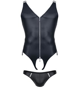 Ouvert Body mit Reißverschluss, seitlichen Clips und String | Regnes Fetish Planet Ouvert Body mit Reißverschluss, seitlichen Clips und String | Regnes Fetish Planet