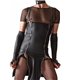 Wetlook-Kleid mit Reißverschlüssen und abnehmbaren Hosenträgern | Regnes Fetish Planet