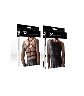Wetlook T-Shirt mit Metallringen und Gummibändern | Regnes Fetish Planet Wetlook T-Shirt mit Metallringen und Gummibändern | Regnes Fetish Planet