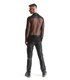 Herren Slim-Fit Hemd aus Wetlook-Mesh mit Metallknöpfen | Regnes Fetish Planet