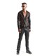 Extravagante Mesh-Jacke mit Wetlook-Elementen und vertikalen Linien | Regnes Fetish Planet