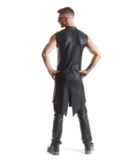 Herren Wetlook Frack Weste Slim-Fit mit Dreieckelementen | Regnes Fetish Planet Herren Wetlook Frack Weste Slim-Fit mit Dreieckelementen | Regnes Fetish Planet