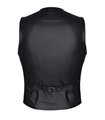 Elegante Herren-Weste mit geometrischen Steppungen und Metallschnalle | Regnes Fetish Planet Elegante Herren-Weste mit geometrischen Steppungen und Metallschnalle | Regnes Fetish Planet