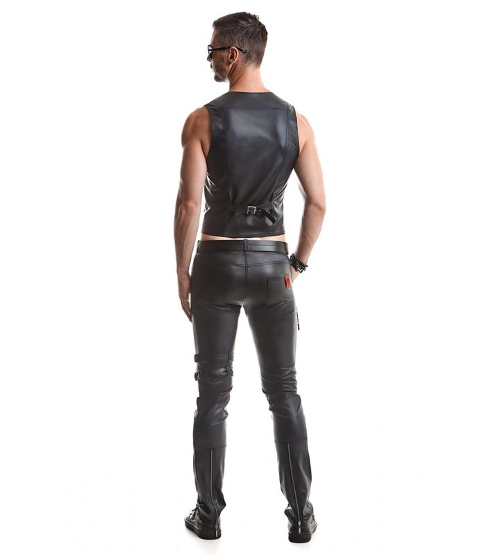 Herren Gothic Punk Hose mit Reißverschlüssen und Riemen | Regnes Fetish Planet
