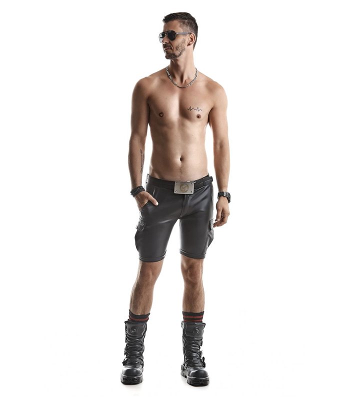 Cargo-Shorts mit 6 Taschen und Alcantara-Etikett | Regnes Fetish Planet