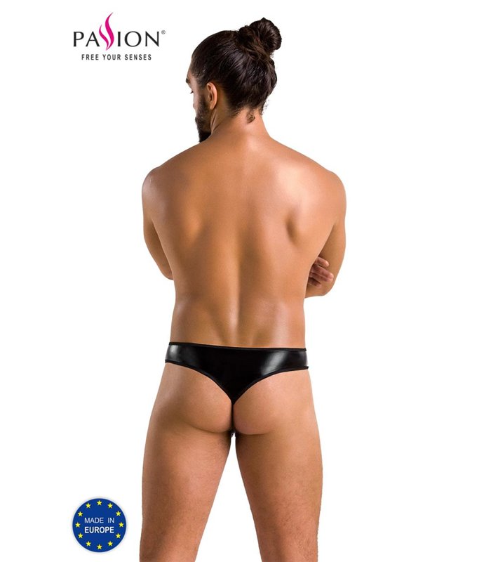Herren String mit Metallring und Gummibändern aus Wetlook | Passion Menswear