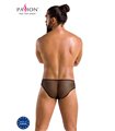 Herren Slip mit Schnürung aus Kunstleder und Netzmaterial | Passion Menswear Herren Slip mit Schnürung aus Kunstleder und Netzmaterial | Passion Menswear