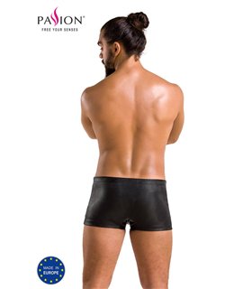 Herren Kunstleder Shorts mit seitlicher Öffnung und Gummibund | Passion Menswear
