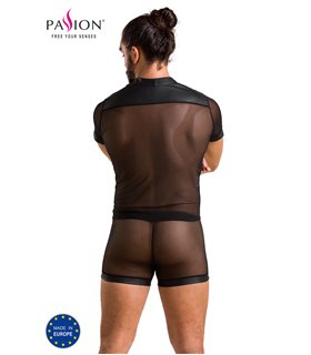 Erotisches Herren-Dessous-Set mit Knöpfen und Netzeinsätzen | Passion Menswear Erotisches Herren-Dessous-Set mit Knöpfen und Netzeinsätzen | Passion Menswear