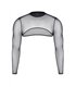Transparentes Crop-Top aus Tüll mit offener Rückenpartie | Regnes Fetish Planet