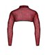 Dehnbarer Tüll-Crop-Top mit offenen Schultern | Regnes Fetish Planet