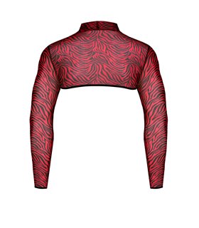 Dehnbarer Tüll-Crop-Top mit offenen Schultern | Regnes Fetish Planet Dehnbarer Tüll-Crop-Top mit offenen Schultern | Regnes Fetish Planet