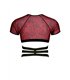 Harness Tüll-Oberteil mit Gummibändern und Metallringen | Regnes Fetish Planet