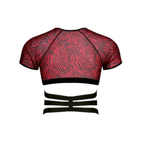 Harness Tüll-Oberteil mit Gummibändern und Metallringen | Regnes Fetish Planet Harness Tüll-Oberteil mit Gummibändern und Metallringen | Regnes Fetish Planet