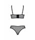 Transparentes Dessous-Set mit Netz und Spitze | Passion