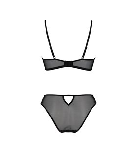 Transparentes Netz-Dessous-Set mit Bügel-BH und Slip | Passion Transparentes Netz-Dessous-Set mit Bügel-BH und Slip | Passion