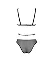 Transparentes Netz-Dessous-Set mit Hakenverschluss | Passion