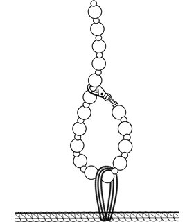 Straps-Body mit Halsband, 2-Wege-Reißverschluss und Kette | Noir Handmade