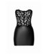 Powerwetlook Corsagen-Kleid mit Spitzendetails und Schnürung | Noir Handmade